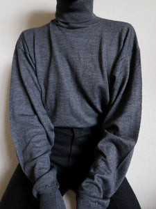 Grey turtleneck jumper