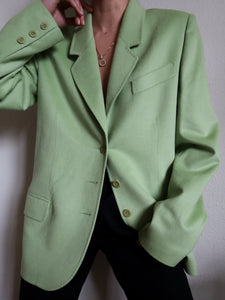 "Pistachio" green blazer