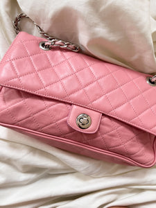 "Pink me" leather bag