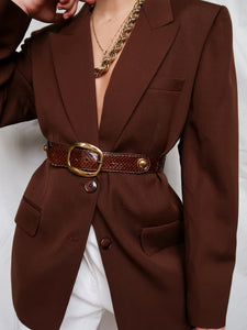 "Emma" brown blazer