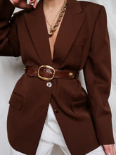 Load image into Gallery viewer, &quot;Emma&quot; brown blazer
