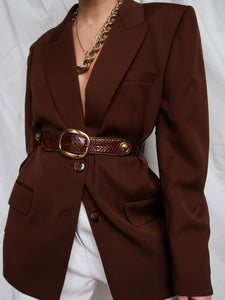 "Emma" brown blazer