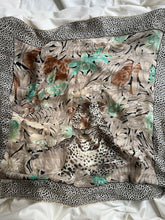 Load image into Gallery viewer, &quot;Jungle&quot; silk scarf
