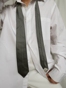 « Checky » silk tie