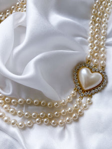 "Pure heart" pearls necklace