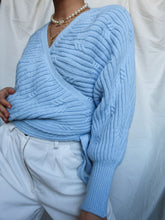 Load image into Gallery viewer, "Sky" cache heart knit
