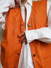 Load image into Gallery viewer, &quot;Naranja&quot; leather vest
