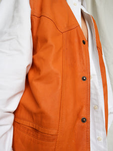 "Naranja" leather vest