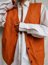 Load image into Gallery viewer, &quot;Naranja&quot; leather vest
