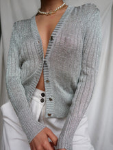 Load image into Gallery viewer, &quot;Shana&quot; metalic cardigan
