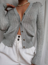 Load image into Gallery viewer, &quot;Shana&quot; metalic cardigan
