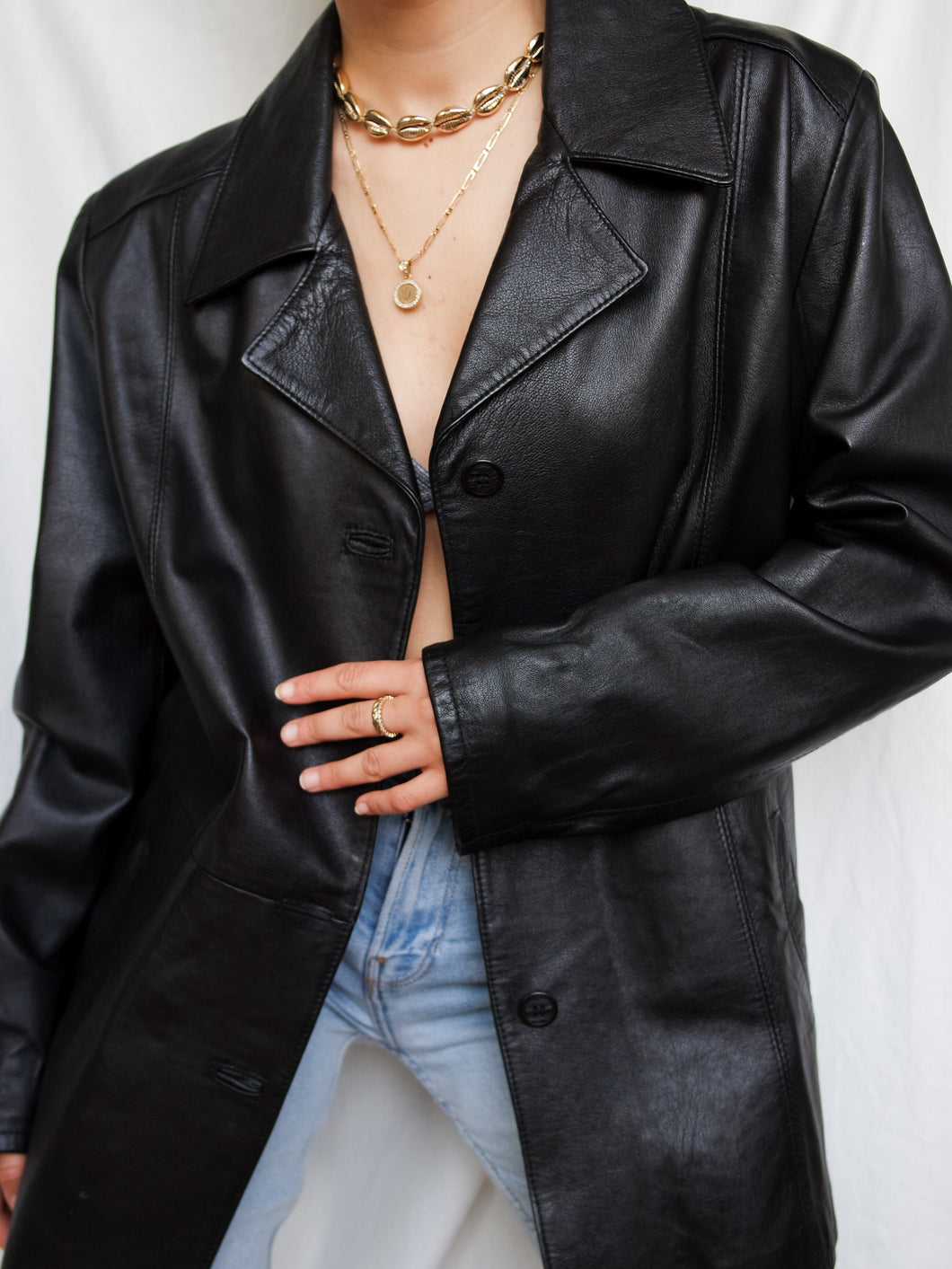 Seventies leather jacket