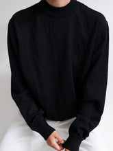 Load image into Gallery viewer, Black knitted jumper
