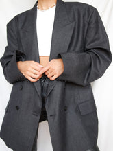Load image into Gallery viewer, &quot;1996&quot; deep grey blazer
