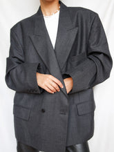 Load image into Gallery viewer, &quot;1996&quot; deep grey blazer
