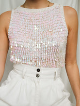 Load image into Gallery viewer, &quot;Gatsby&quot; pearls and sequin top

