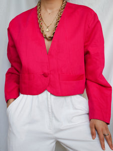 Pink cropped vest