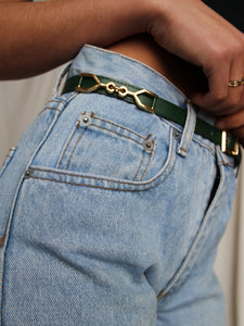 "Granny" leather belt
