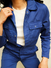 Load image into Gallery viewer, &quot;Bleu de travail&quot; jumpsuit
