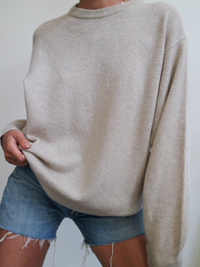 "Sand" lambswool knit