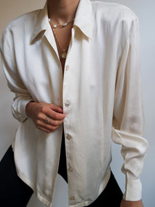 "Ivory" silk shirt