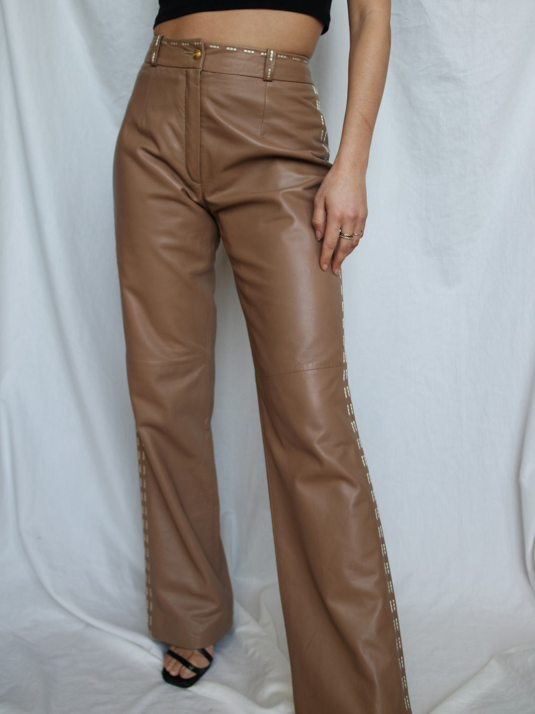 ELEGANCE PARIS leather pants