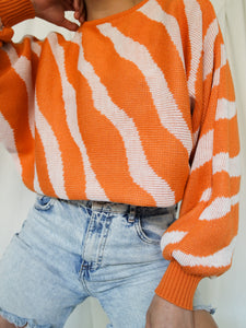 "Heat waves" knitted jumper