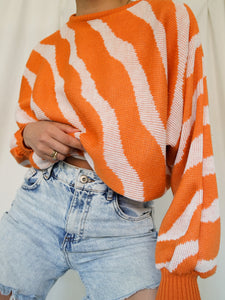 "Heat waves" knitted jumper