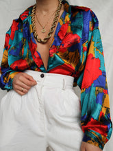 Load image into Gallery viewer, &quot;Firework&quot; satin blouse
