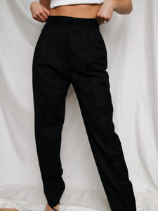 Black pleated pants