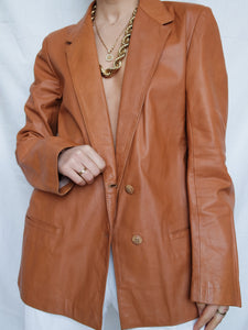 "Carmen" Leather blazer