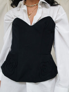 "Lina" black corset