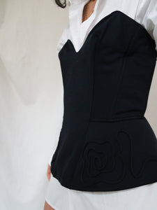 "Lina" black corset