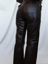 Load image into Gallery viewer, Brown leather pants
