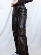Load image into Gallery viewer, Brown leather pants
