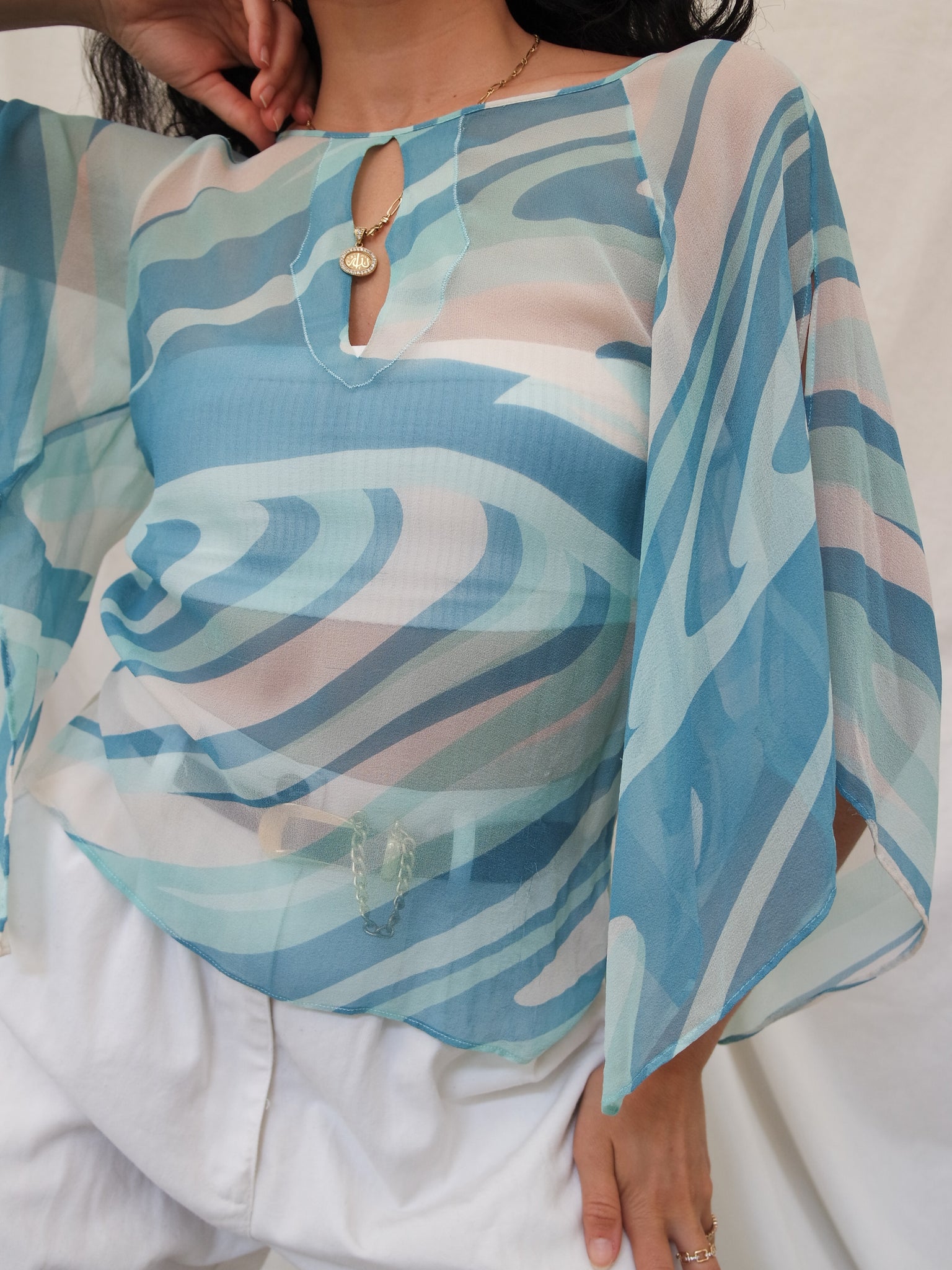 BCBG MAX AZRIA silk top DESTOCK lallasshop consciously curated