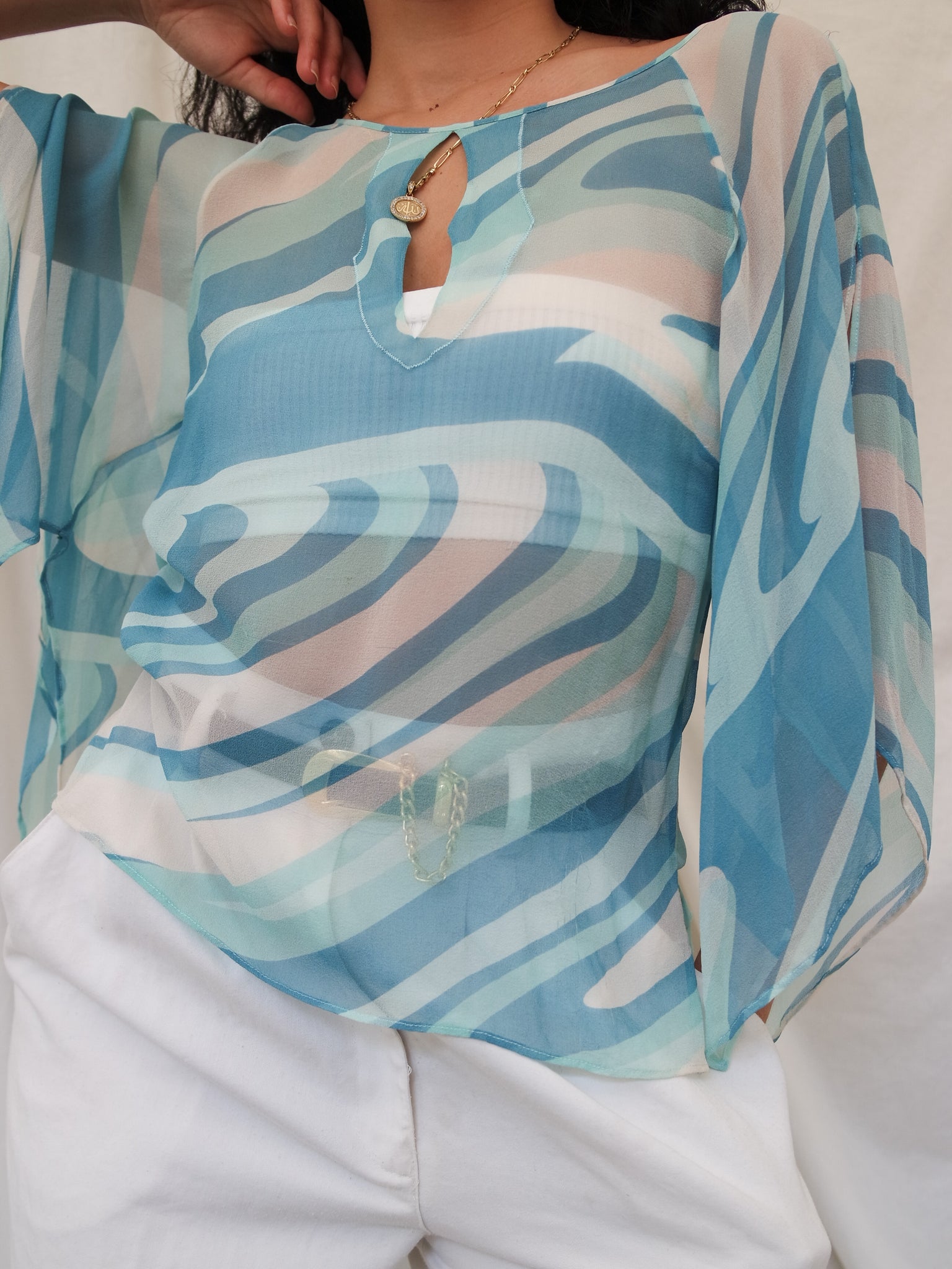 BCBG MAX AZRIA silk top DESTOCK lallasshop consciously curated