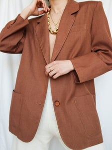 Brown soft blazer