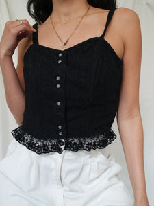 "Irina"  black corset