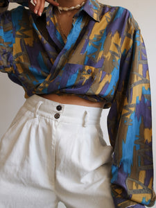 "Essa" silk shirt