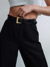 Load image into Gallery viewer, SCAPA Black linen pants
