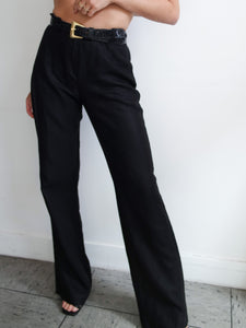 SCAPA Black linen pants