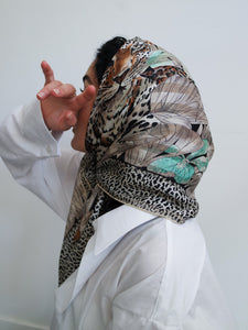 "Jungle" silk scarf