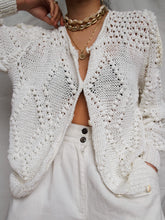 Load image into Gallery viewer, &quot;Daisy&quot; crochet cardigan
