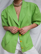 Load image into Gallery viewer, Green short sleeves tailored vest
