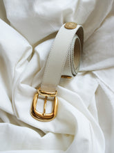 Load image into Gallery viewer, White leather belt
