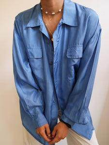 "Blue" silk shirt