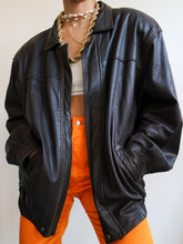 Load image into Gallery viewer, Dark brown leather bombers
