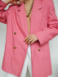 Pink blazer babe