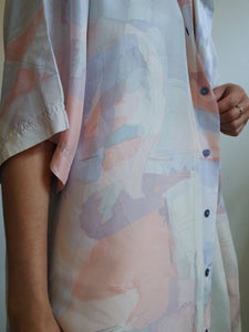 « Sunset » silk shirt